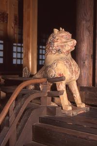 豊鹿島神社本殿の狛犬 吽形