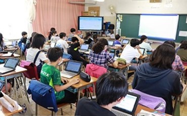 写真：学校の教室の様子