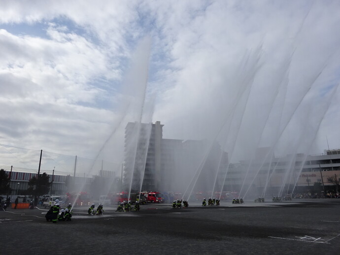 写真：令和6年東大和市消防出初式の様子