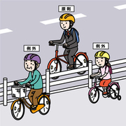 イラスト：車道が原則、歩道は例外
