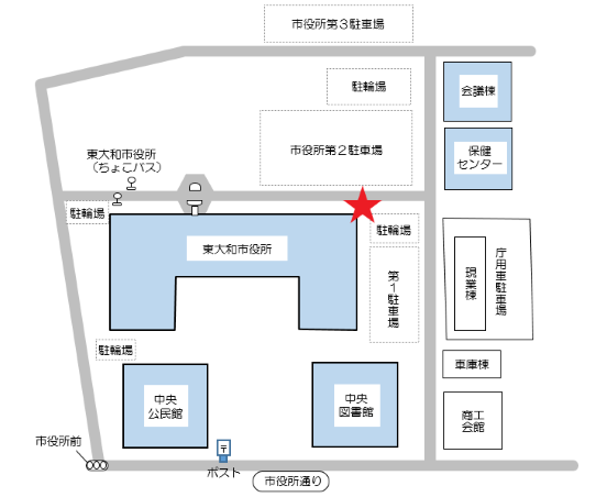 集合・解散場所案内図