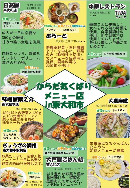 東大和市リーフレット表