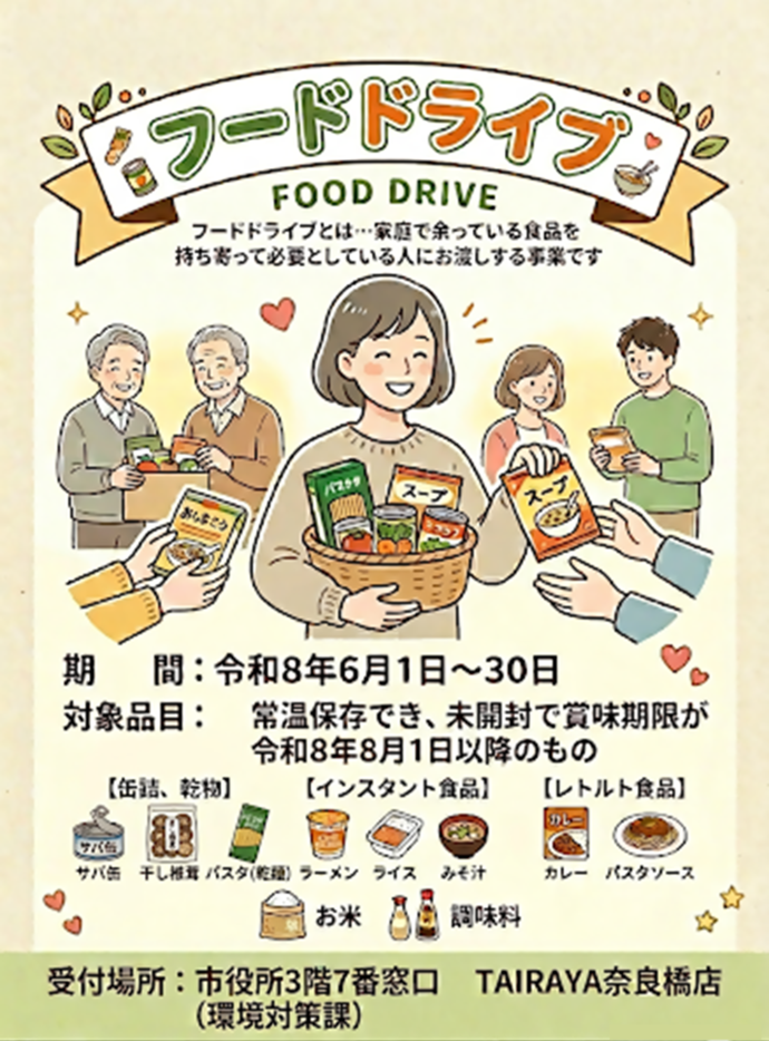 画像:フードドライブポスター