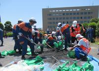 写真：水防工法訓練の様子1