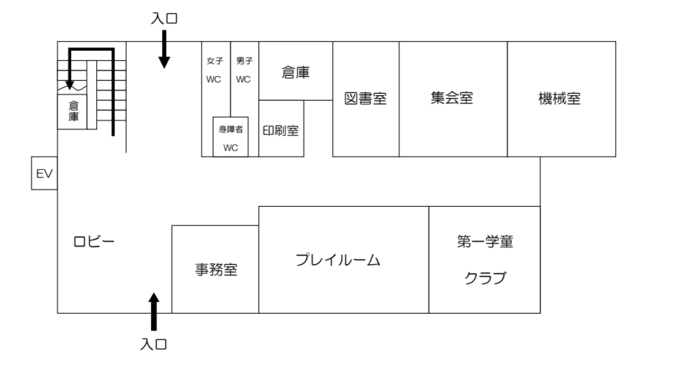 イラスト：1階案内図