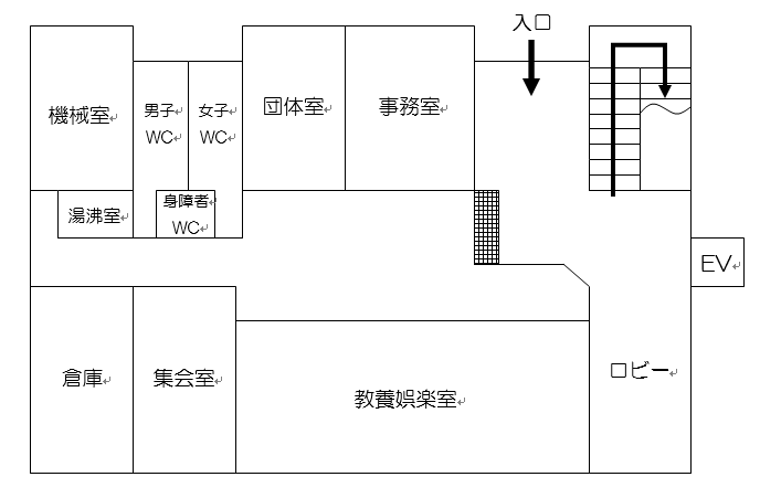 イラスト：1階案内図