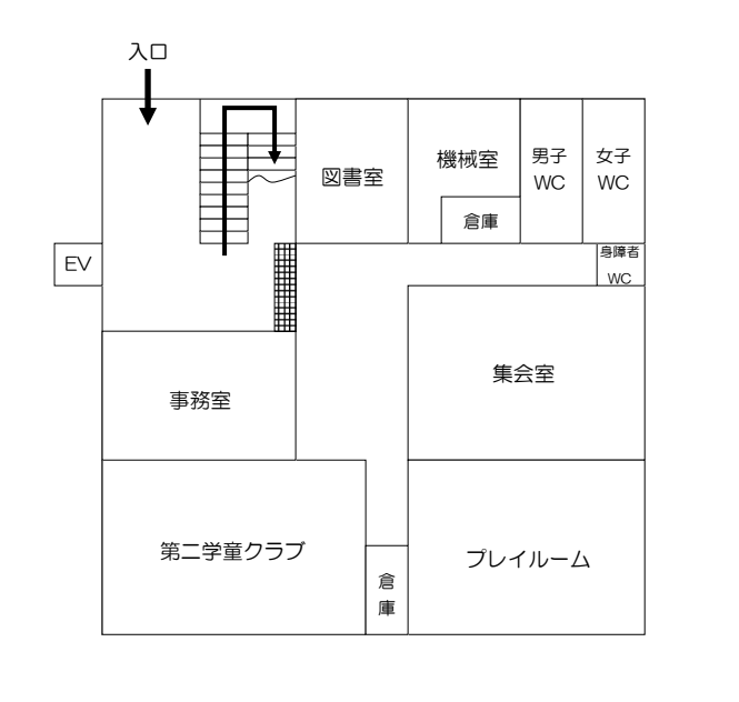 イラスト：1階案内図