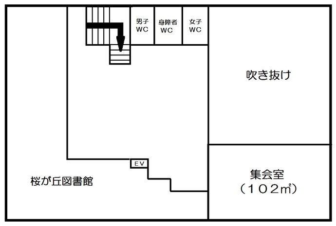 イラスト：2階案内図