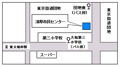 地図：清原市民センター周辺