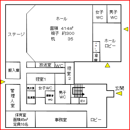 イラスト：1階案内図