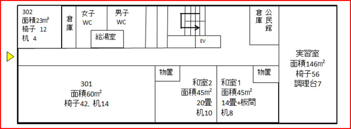 イラスト：3階案内図