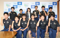 写真：第五中学校ラグビー部の皆さん