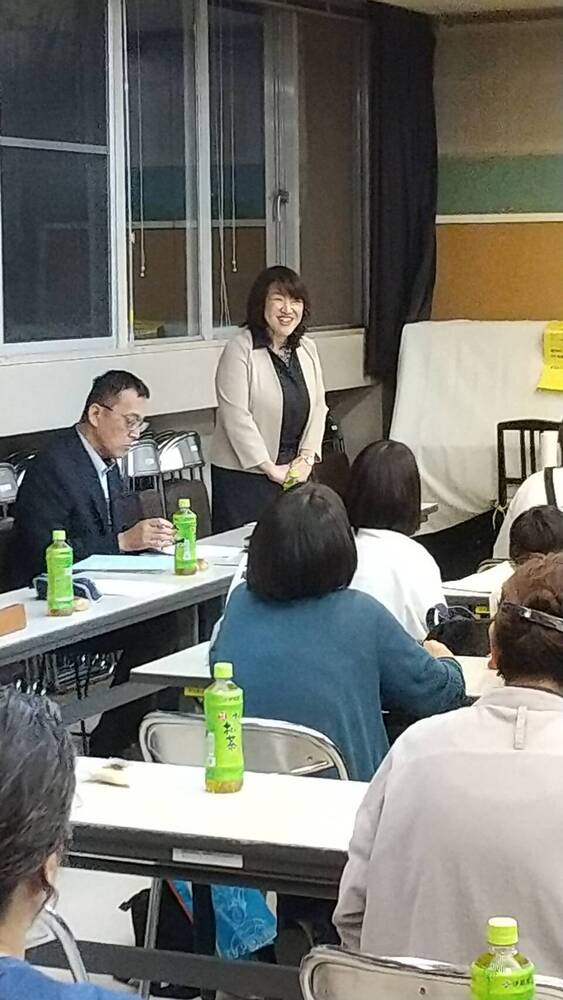 写真：東大和市青少年対策第九地区委員会総会 市長挨拶
