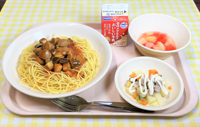試食会当日の献立写真