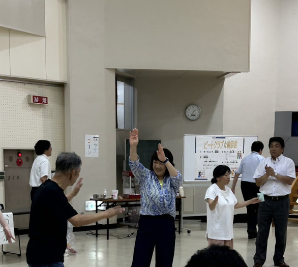 写真：青年ビートクラブ「納涼会」盆踊り