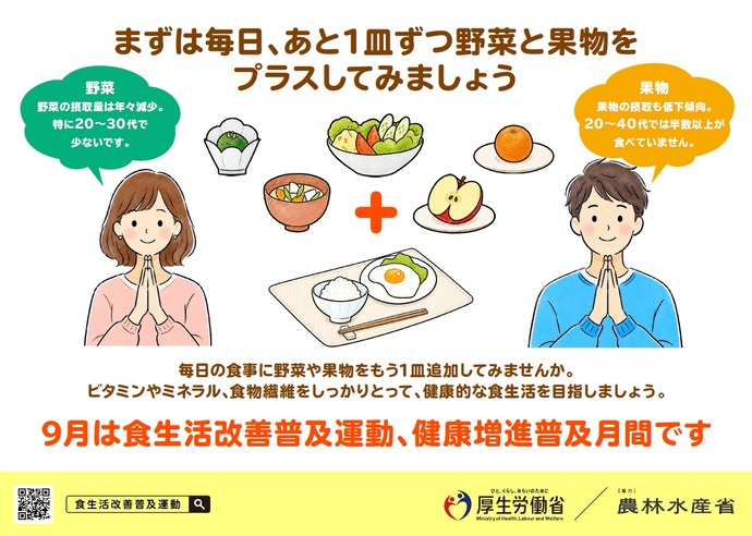 食生活改善普及運動啓発チラシ画像