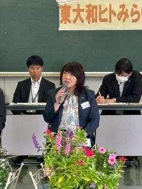 意見交換をしている市長