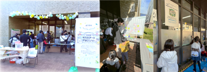 産業まつりガラスアートワークショップの様子