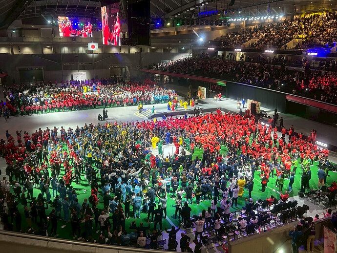 写真：デフリンピック閉会式の様子