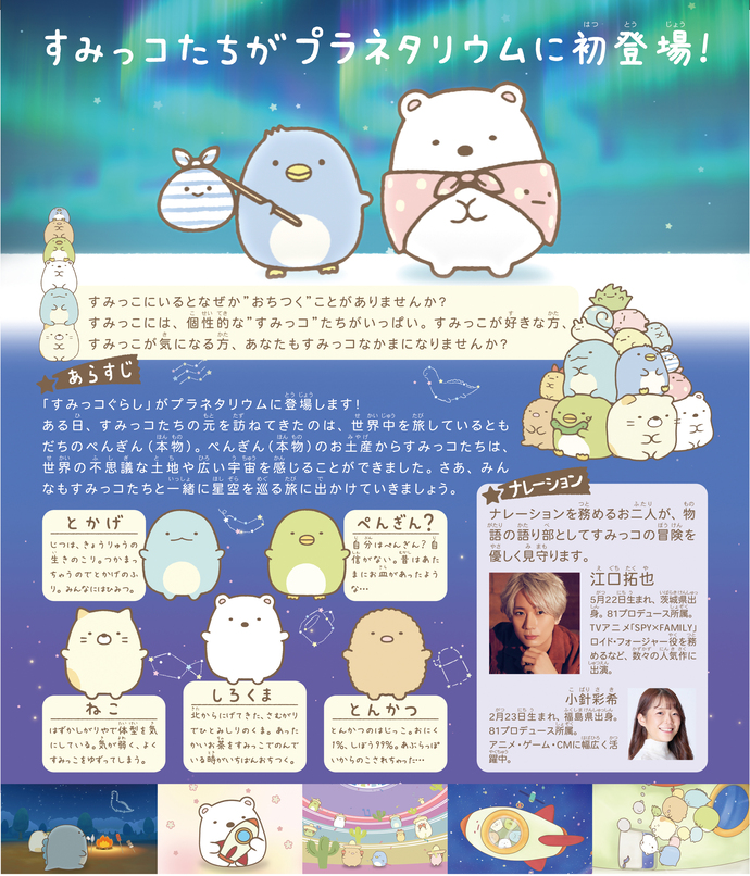 夏の一般番組「すみっコぐらし」裏面